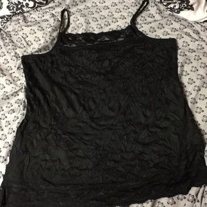 Black lace Camisole Size 2 Maurices brand!